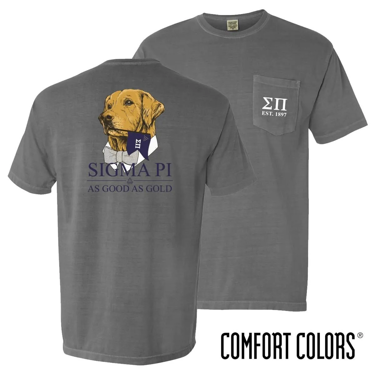 Sigma Pi Comfort Colors Retriever Flag Tee