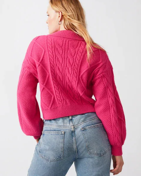 STE Cay Sweater in Fuschia