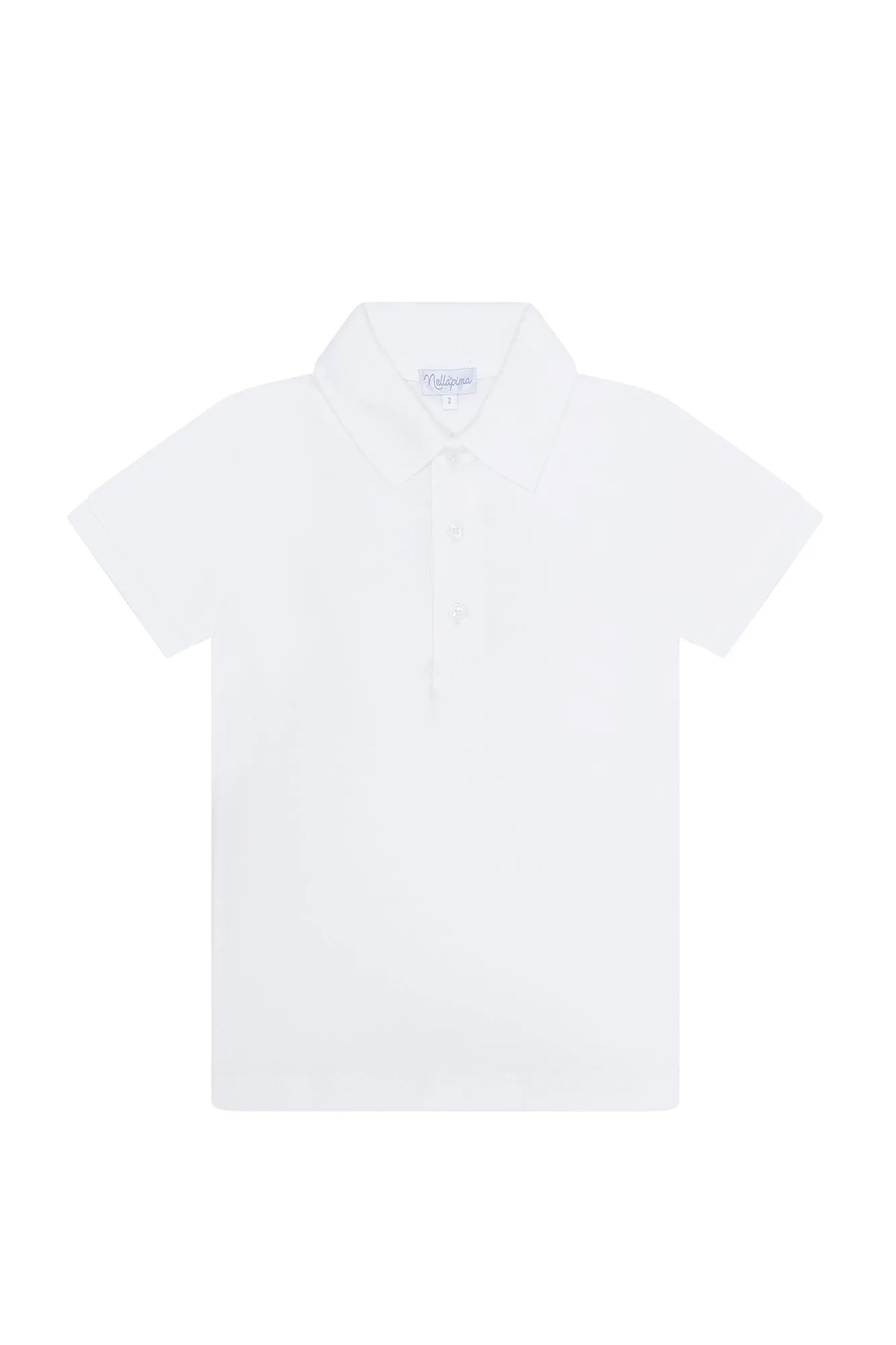 White Pima Cotton Polo Shirt