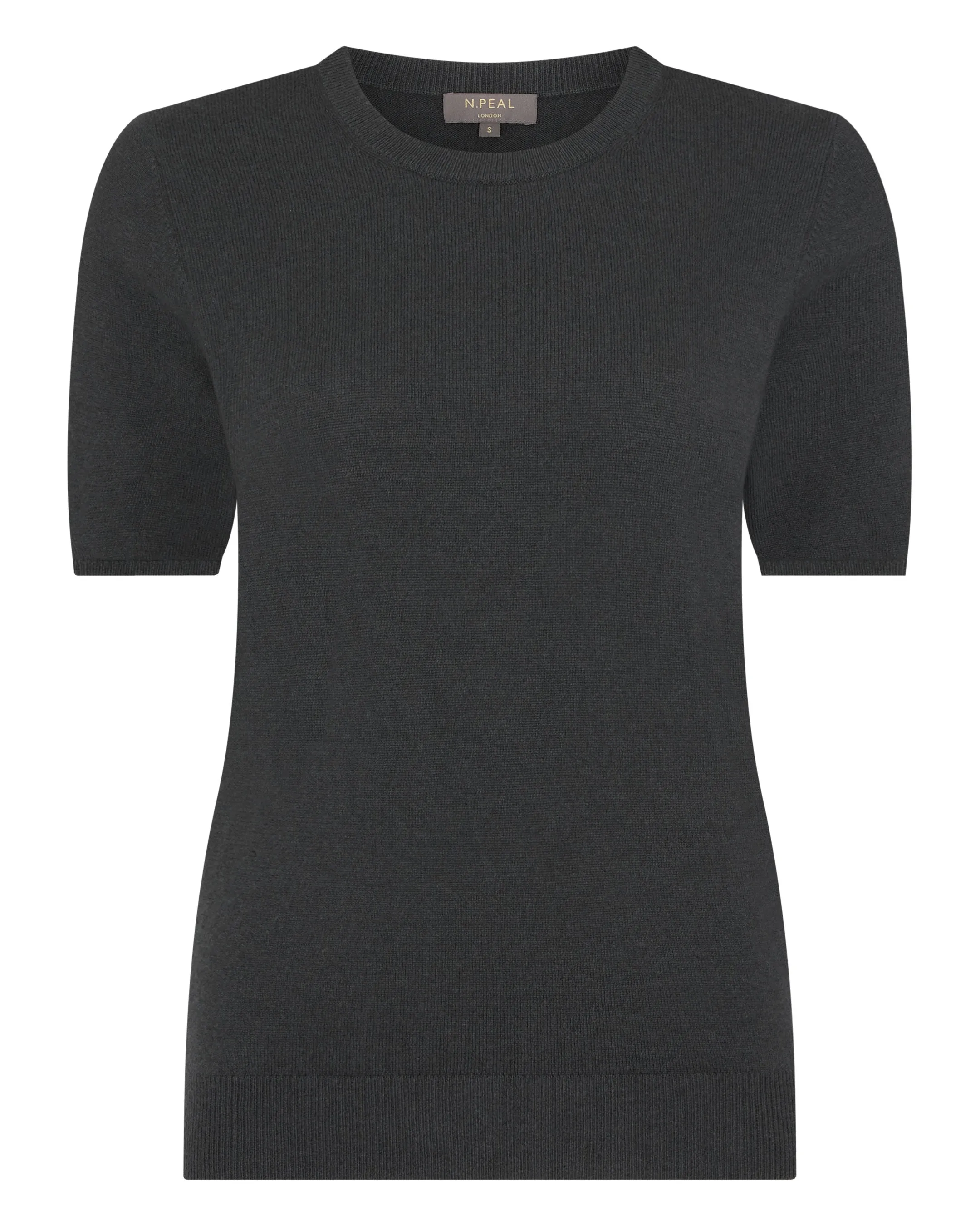 Women's Milly Classic Cashmere T-Shirt Anthracite Grey