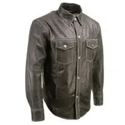 Xelement XS921G Men's 'Nickel' Distress Gray Casual Biker Rider